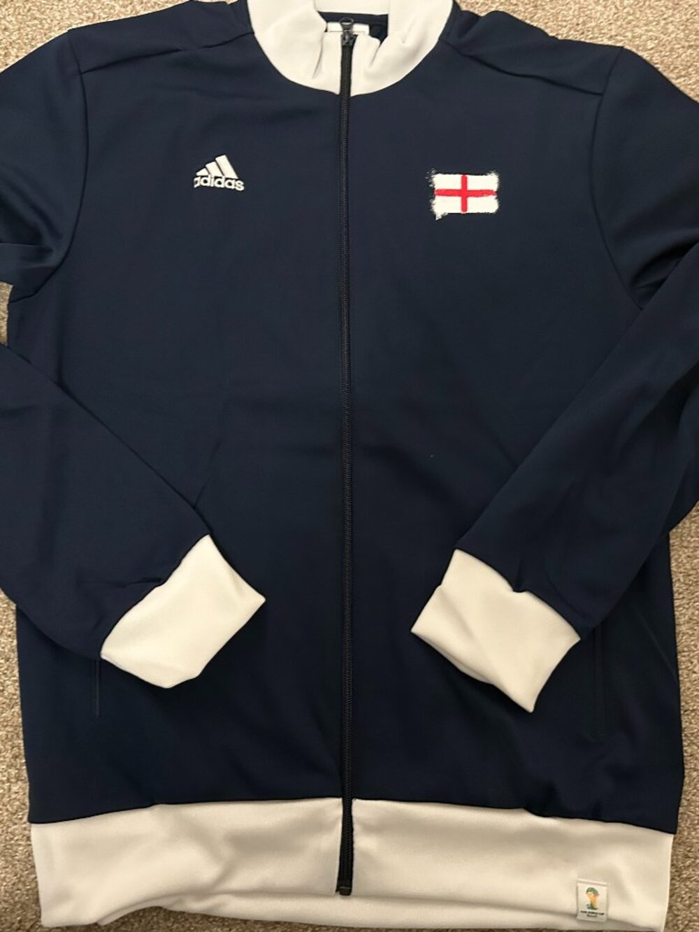 Adidas England Soccer Track Jacket Medium New With Tag WC2026